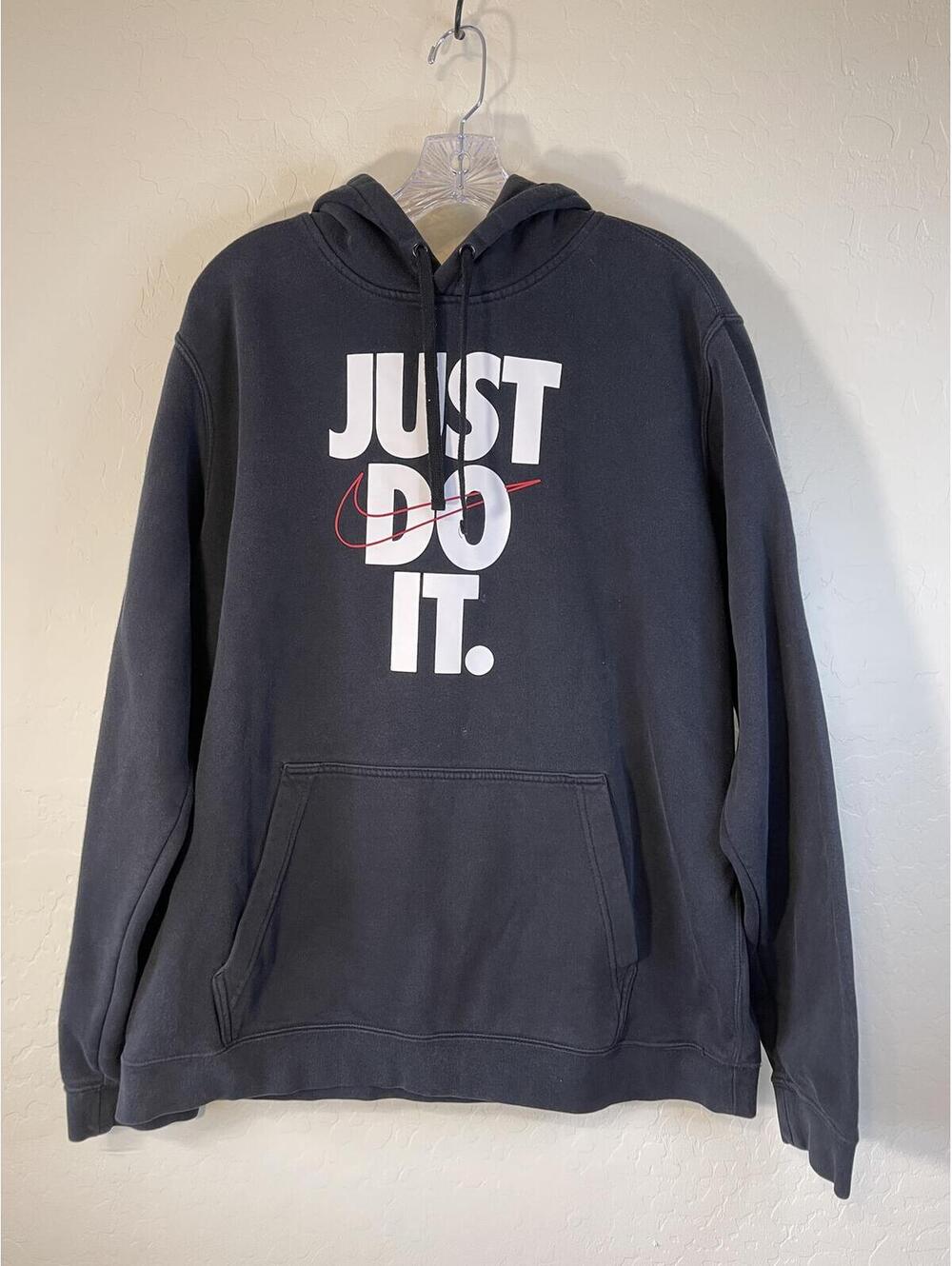 Nike Black Hoodie with Just Do It Logo